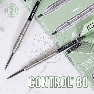 5. Harrows Control 80% Parallel steeltip darts