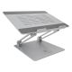2. ICY BOX IB-NH300 Laptop Stand Silver Aluminum Silicone 43.2 cm (17") 3 kg 15 cm