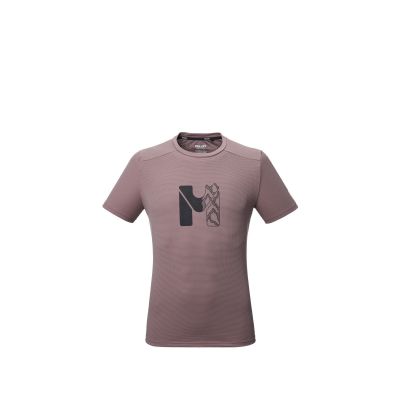 MILLET Kamet Map Ts Ss M purple plum men's t-shirt