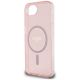 6. Guess IML Glitter Circle MagSafe case for iPhone 16e - pink