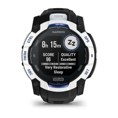 15. Garmin Instinct 3 Solar 010-02935-03 Smartwatch 50mm Black and White