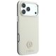 4. Guess Grained Round Strass Logo MagSafe Case for iPhone 18 Pro / 17 Pro - Beige