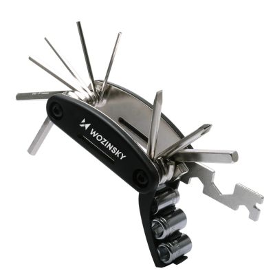 7. Wozinsky WWZ-01N 16-in-1 Multifunctional Bicycle Repair Tool Set - Black