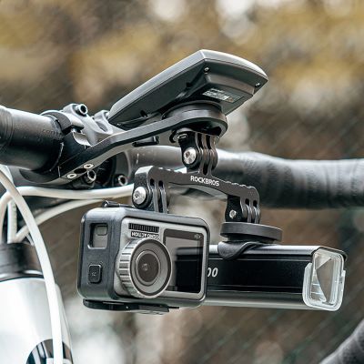10. Rockbros FK-301 2-in-1 Handlebar Bike Mount for Computer/Navigator and Camera/Lighting - Black