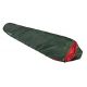 High Peak Lite Pak 1200 Mummy Sleeping Bag, Polyester, Green, Red