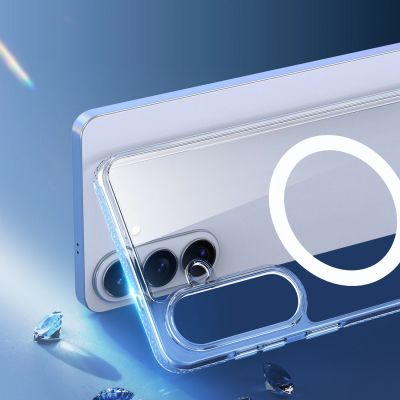 8. Dux Ducis Clin Mag Case Compatible with MagSafe for Samsung S26 Plus - Transparent