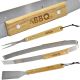 23. 3-in-1 BBQ Utensil Set with Wooden Handle