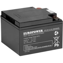 EUROPOWER EPS Series AGM Battery 12V 28Ah (Lifespan 8-12 years)