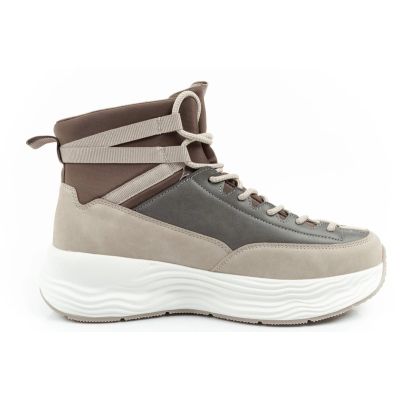 4. Lee Cooper women's sports sneakers, fashionable, comfortable, over-the-ankle, beige