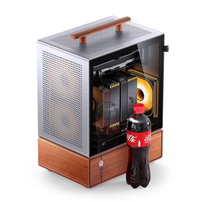 17. Jonsbo T7 PC Case, Midi-Tower, mATX, Tempered Glass - Silver