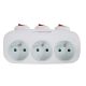 ESPERANZA ELECTRIC SOCKET 3-OUTLET WITH SWITCHES WHITE ELK307W