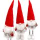 2. DECORATIVE SANTA CLAUS WITH SILVER STARS ON TELESCOPIC LEGS 50-70CM WHITE