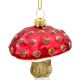 4. GLASS MUSHROOM BAUBLE 8.5 CM MICA