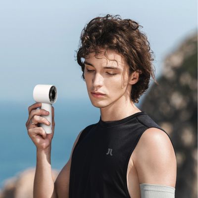 24. Jisulife Handheld Fan 10S 5000mAh Portable USB Fan - Gray