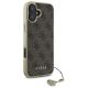 4. Guess 4G Charms Collection iPhone 16 Plus Case - Brown