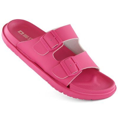 Big Star W INT2004E Fuchsia Foam Slides with Buckles