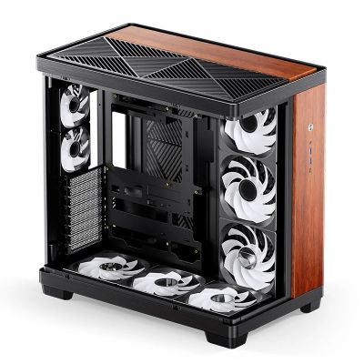 24. Jonsbo TK-4 Wood Tower Black, Wood