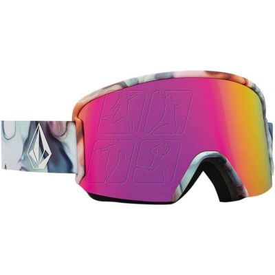 4. Volcom GARDEN NEBULA/PINK CHROME snowboard goggles (VG0122112)