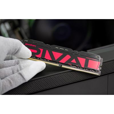 7. DDR4 2x8GB KIT UDIMM goodram RIVAL Radiant Red
