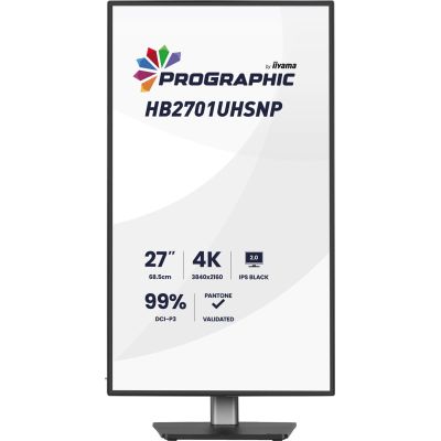 4. iiyama PROGRAPHIC HB2701UHSNP-B1 computer monitor 68.6 cm (27") 3840 x 2160 px 4K Ultra HD LCD Black
