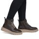 6. Women's brown leather wedge ankle boots Rieker 70405-25