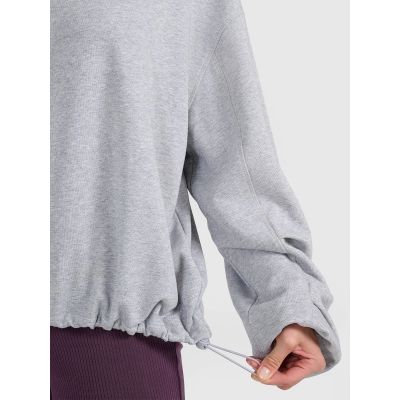6. Women's sweatshirt with hood, open, 4F 4FRAW25TSWSF2462-26M