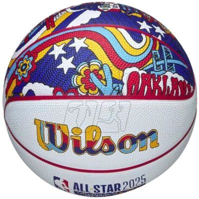 3. Wilson 2025 NBA All Star Mini Ball Basketball WZ3020201XB