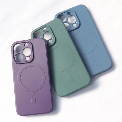 3. MagSafe compatible silicone case for iPhone 15 Plus Silicone Case - Cream