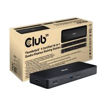 CLUB3D CSV-1583 Wired Thunderbolt 4 Docking Station Black