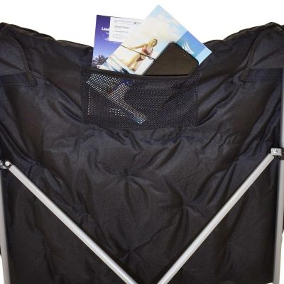 10. HIGH DELUXE CAMPING CHAIR WITH CUSHION ANTHRACITE REDCLIFFS