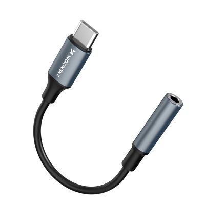 3. Wozinsky WACM-01 USB-C Adapter - 3.5mm Mini Jack - Black
