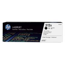 HP 312X 2-Pack Original High Yield Black LaserJet Toner Cartridges