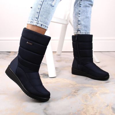 12. News W EVE436B navy blue high ankle boots
