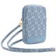 Guess Zip GCube Bottom Stripe phone bag - blue