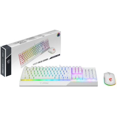 5. MSI S11-04DE305-CLA Keyboard Mouse Included Gaming USB QWERTZ German White