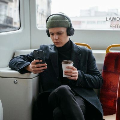 12. Spigen Nano Pop MagSafe Magnetic Ring for Phone - Gray and Black