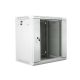 5. Lanberg WF01-6412-10S Rack Cabinet (12U; 635mm / 600mm / 450mm; wall-mounted; Glass; 19''; gray)