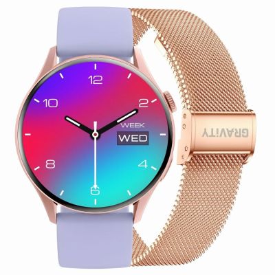 Smartwatch Gravity Rose Gold Strap + Bracelet GT11-7