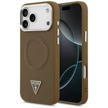 Guess Triangle Logo MagSafe case for iPhone 17 Pro - brown
