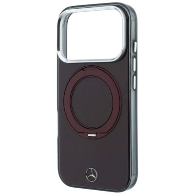 6. Mercedes Ring Stand Iconic Logo MagSafe case for iPhone 18 Pro / 17 Pro - burgundy