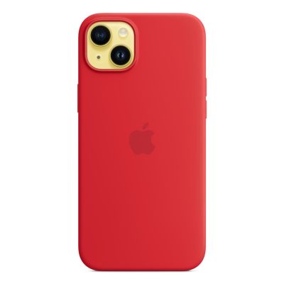 6. Apple Original iPhone 14 Plus Silicone Case with MagSafe Color Product(RED)