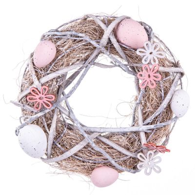 23. DECORATIVE WREATH GRAY DIAMETER 24CM