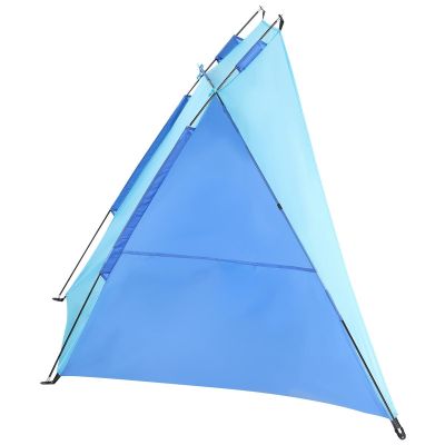 9. BEACH SHELTER SUN TENT 200x120x120cm BLUE-NAVY BLUE ENERO CAMP