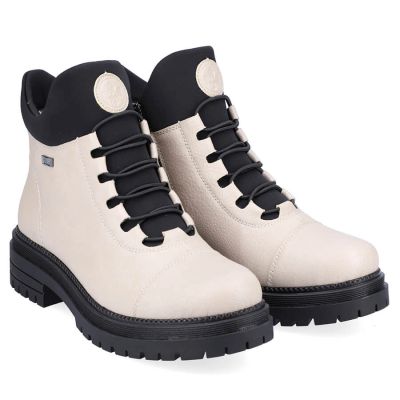 45. Waterproof, Comfortable Beige Women’s Insulated Ankle Boots Rieker Y3163-60