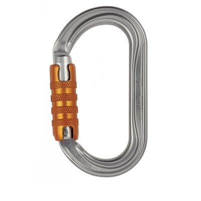 7. Petzl M33A TL Climbing Carabiner D-Shaped Aluminum Gray 1 pc.
