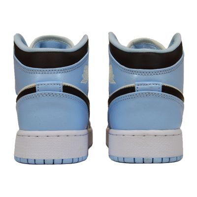 4. Air Jordan Mid Ice Blue 2022 (GS) Kids' Sports Shoes - 555112-401
