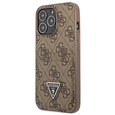 2. Guess 4G Triangle Logo Cardslot Case for iPhone 13 Pro / 13 - Brown
