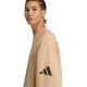 11. Men's adidas Essentials Loose Fit 3 Bar Logo Beige Sweatshirt JX5668