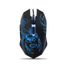 Esperanza 6D EGM203B computer mouse (optical; 2400 DPI; black)