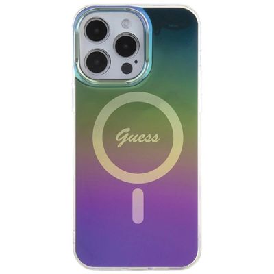 3. Guess IML Iridescent MagSafe case for iPhone 15 Pro - black